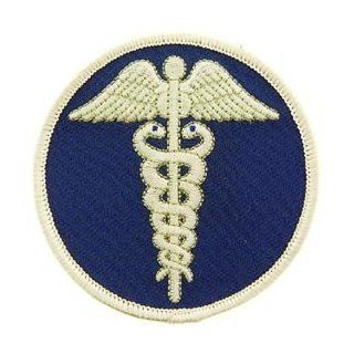 USA Emergency Services Embroidered Iron on Patch   Emergency Medical Technician Collection   EMT Cadueus of Hermes Applique Clothing