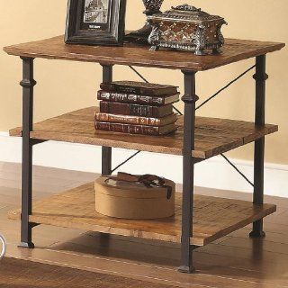 Occasional Mission Style End Table in Medium Brown by Coaster   End Tables