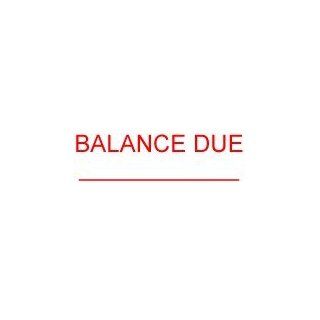 BALANCE DUE with line self inking rubber stamp  Business Stamps 