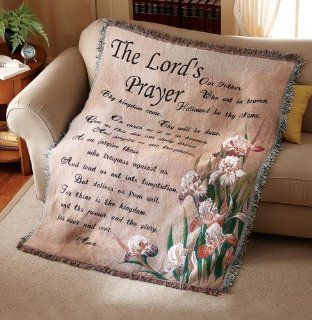Collections Etc   The Lord's Prayer Tapestry Throw Blanket   Religious Gifts