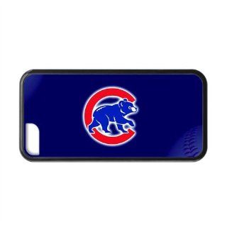 Laser printing effect customize phone cover for iPhone 5C MLB Chicago Cubs Logo 01 Cell Phones & Accessories