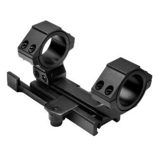 NcStar AR15 QR Weaver Mount/Cantilever Scope Mount Rear Ring/30mm and 1 Inch Inserts (MARCQ), Black  Gun Scopes  Sports & Outdoors