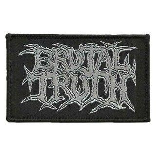 Rockabilia Brutal Truth Logo Woven Patch Novelty Applique Patches Clothing