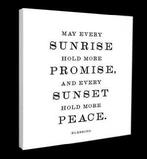 Quotable Canvas  "May Every Sunrise" Blessing   Prints