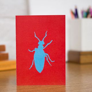 pack of four insect themed greetings cards by rosie and the boys