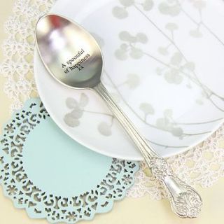 a spoonful of happiness dessert spoon by lisa angel homeware and gifts