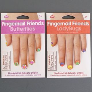 child's butterfly or ladybug nail stickers by lilac coast