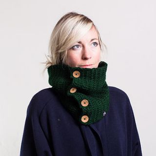 chunky button cowl scarf by eka