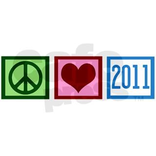 Peace Love 2011 Note Cards (Pk of 10) by giftsofgrace