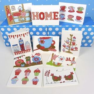 pack of 10 home cards by dots and spots