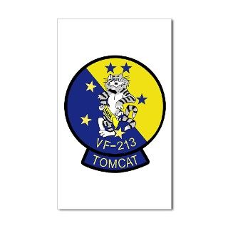 F 14 Tomcat VF 213 Black Lion Sticker (Rectangular by peter_pan03