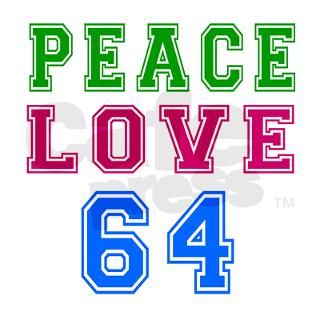 Peace Love 64 birthday designs Greeting Cards (Pk by FashionTeez1