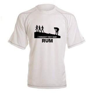 I thought they said rum Performance Dry T Shirt by clevershop123