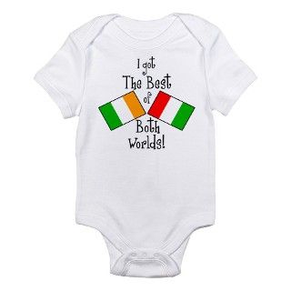 Irish Italian Kid Infant Bodysuit by BostonSportsTee