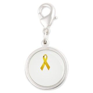 Support our troops yellow ribbon jewelry Charms by RibbonJewelsBoutique