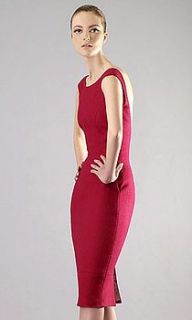 fitted backless dress by claudette joseph