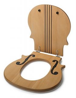 violin lavatory seat by music room direct