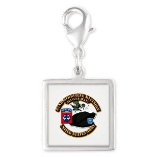 82nd ABN DIV   Beret   Mass Tac Silver Square Char by AAAVG