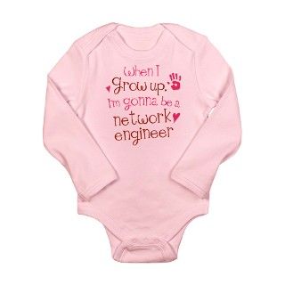 Future Network Engineer Long Sleeve Infant Bodysui by futureoccupations