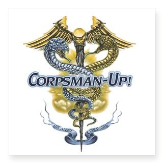 Navy Corpsman Square Sticker by Admin_CP12752673