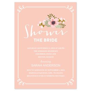Shower The Bride  Bridal Shower Invitation by FineandDandyPaperie