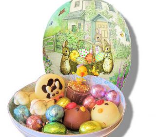 easter egg filled with chocolates by bijou gifts