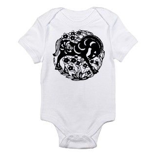 PaperCut Chinese Zodiac Horse Infant Bodysuit by exotic_tees