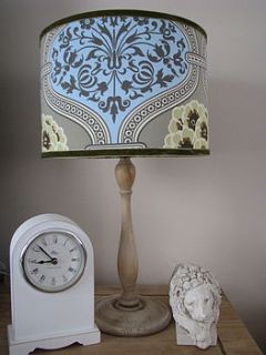 pretty handmade lampshade in amy butler fabric primrose by rosie's vintage lampshades