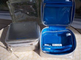 True Blue Spa Zippered Beauty Case with Zippered Compartments on Either Side (One Case)  Toiletry Bags  Beauty