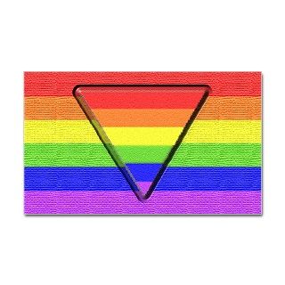Rainbow Pride Triangle Rectangle Decal by megacreations