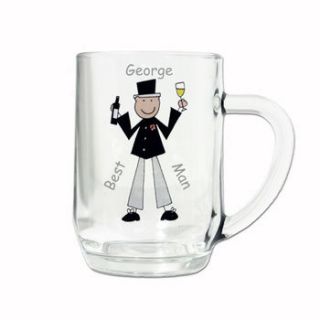 personalised wedding tankard for best man by the comfi cottage