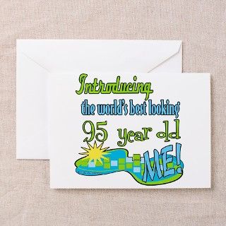 Best Looking 95th Greeting Cards (Pk of 10) by fabandfestive