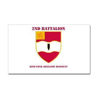 DUI   2nd Bn   82nd FA Regt with Text Decal by mtsservices3