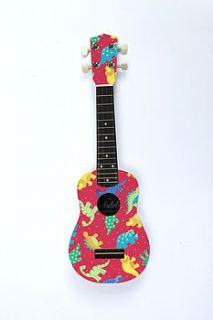 dinosaur ukulele by the ukulele workshop