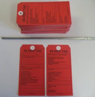 5S Red Tags (Pkg/100) 