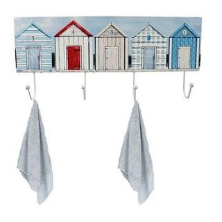 nautical beach hut hooks by sleepyheads