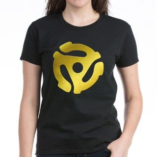 Gold 45 RPM Adapter Tee by wheedesign