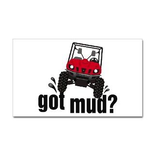 Got Mud? Red Rhino Rectangle Decal by digitalsynergy