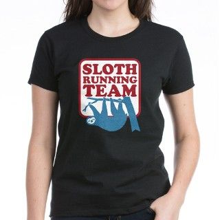 sloth running team T Shirt by theduckup