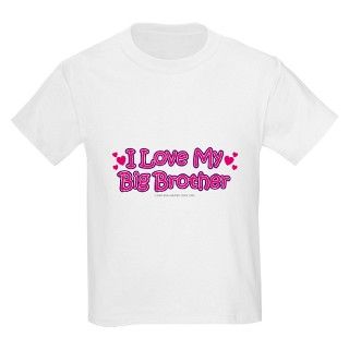 I Love My Big Brother PINK Kids T Shirt by soupertees