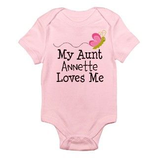 Personalized My Aunt Loves Me Body Suit by mainstreetshirt