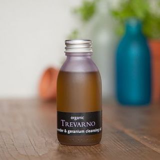 organic lavender and geranium cleansing oil by organic trevarno