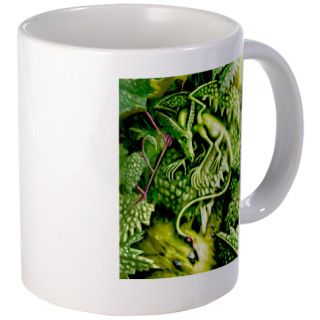 Vine tail leaf dragon Mug by vinetaildragon