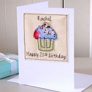personalised embroidered girl's birthday card by milly and pip