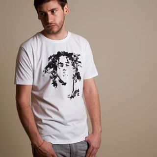 men's music icon portrait t shirt by victoria eggs