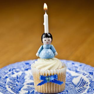 christabel doll cake candle holder by rose and frank