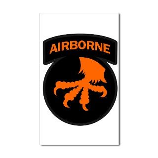 17th Army Airborne Rectangle Decal by whitetiger_llc