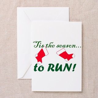 Tis the Season to Run Greeting Cards (Package of by livinglively