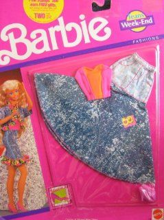 Barbie Jeans Week End Fashions w Long Denim Skirt (1990 Arco Toys, Mattel) Toys & Games