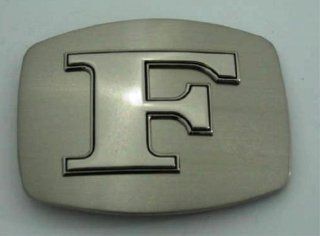 Initial Letter "F" Silver Belt Buckle.  Other Products  